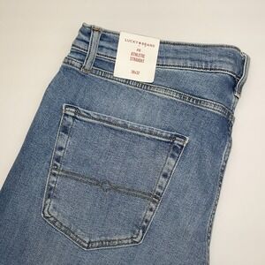 NEW Lucky Brand 410 Athletic Straight Jeans Men's 38x32 Advanced Stretch Denim
